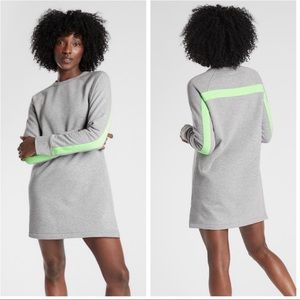 Athleta Round Trip Dress or Long Sweat Shirt XL Gray